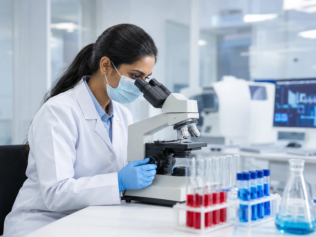 Laboratory scientist working at SN HealthCare